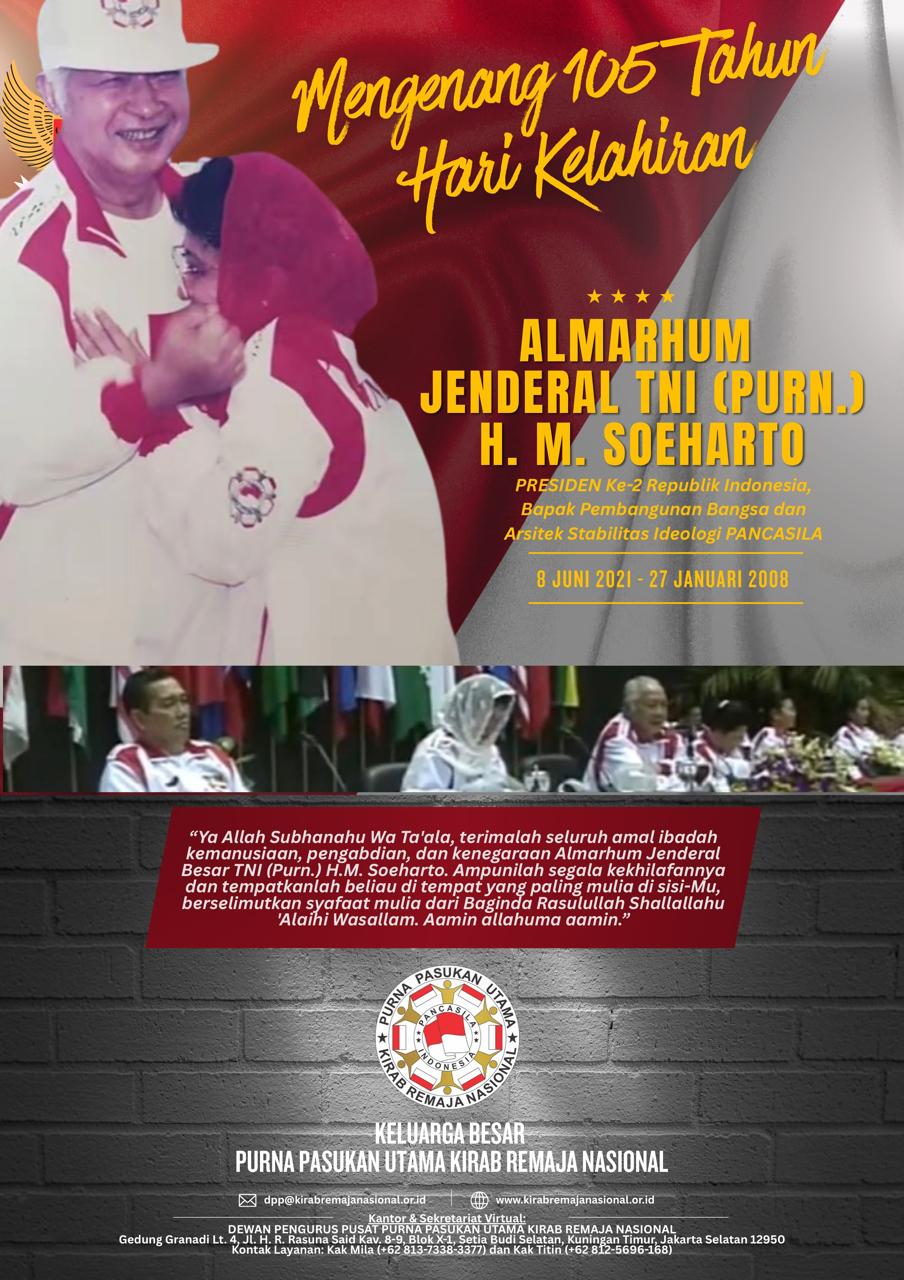 Cetak Biru Persatuan Bangsa Warisan Pak Harto dan Ibu SHR, Purna Pasukan Utama Kirab Remaja Nasional Menjadi Penjaga Semangat Kebangsaan di Era Digital